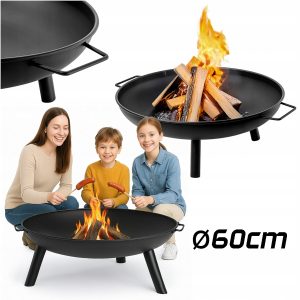 PALENISKO OGRODOWE 60CM STALOWE OGRODOWE DO OGNISKA GRILLA KOCIOŁKA RUSZT